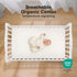 2-Pack 52x28 KeaBabies Organic Crib Sheets for Boys, Girls - Fitted Crib Mattress Sheet Neutral, Breathable Jersey