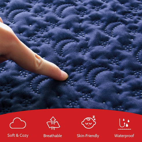 Pack 2 Pack, Pack 39" 27", Waterproof and Play Mattress Cover Soft Quilted and Play Mattress Pad Protector X Playpen