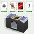 Automatic Card Shuffler, Battery Operated Electric Shuffling Machine for 1/2/4/6 Decks, Poker, UNO, Blackjack, Home