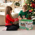 Wondertoys 208 Pcs Classic Wooden Log Set, Real Wood Building Logs for Ages 3+, Retro Gift Set for Boys