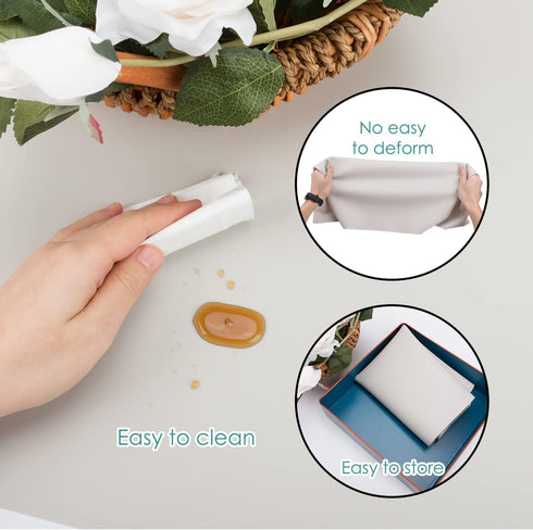 Countertop 27.6 15.7'' 1 Pack Extra Large Silicone Table Mat, Food-Grade Silicone Mat for Crafts Kids Placemat Desk