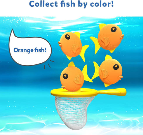 Skillmatics Outdoor & Bath Toys - Let's Fish Fishing Game, Toddler Toys for Learning Colors & Counting, Pool Fun