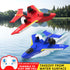 QFCST 2.4G 2 Remote Control Wireless Airplane Toy, Gravity Gliders Airplane With Lights, Rc Plane For Water Land & Air