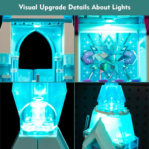 LED Light Kit for Lego 43244 Elsa's Ice Palace Creative Lighting Set Accessories - No Models Included