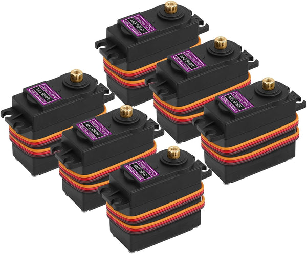 Deegoo-FPV 6-Pack MG996R 55g Metal Gear Torque Digital Servo Motor for Futaba JR