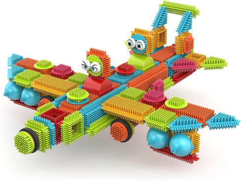 144 3D 3-8 Contixo pcs Bristle Shape STEM Building Toys, Construction Learning Stacking Educational Block, Creativity