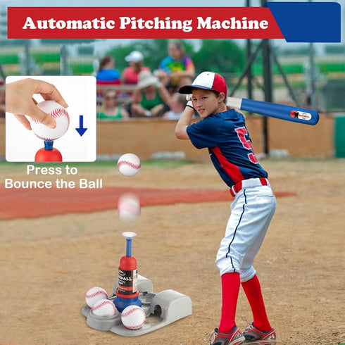 Set 3-8 VROGTIK Adjustable T-Ball for Kids | Outdoor Baseball Toy with Bat, Ball & Tee | Sports Gift for Toddlers