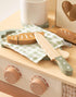 16pcs Set Playset, ROBUD Kids Play Kitchen Knife - Wooden Cooking Montessori-Inspired Pretend Kitchen Toys