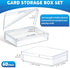 (60 Snap,3.86 2.91 0.94 Inch) Vicenpal Playing Card Box Clear Plastic Playing Card Deck Case Snap Closed Holder Storage