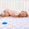Yoofoss Waterproof Crib Mattress Protector, Quilted Infant Mattress Pad Cover Soft and