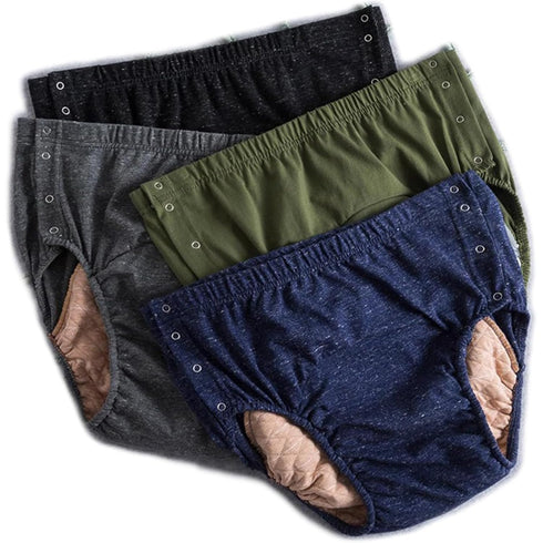 MKKBOB 4 Piece Leakproof Panties for Incontinence, Adult Cloth Diapers Reusable Washable for