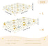 miaozhen 1 Pack 52x28 Cotton Baby Crib Sheets Ultra Soft Cartoon Long Ear Bunnies Cute Unisex Child Crib Sheets