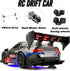 2.4GHz 1:24 4WD 25KM+/H HTURCCOP RC Drift Car Scale High Speed Model Vehicle with LED Lights Drifting Tire Racing Sport