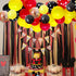 Mouse Balloons Garland Arch Kit, 100pcs Red Black Yellow Confetti Balloons for Cartoon Mouse Theme Party