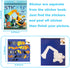 Vehicle Sticker Book for Kids Ages 4-8, Crafts for Kids Sticker Paint Books, Birthday Gifts Party Favor, Travel Toys