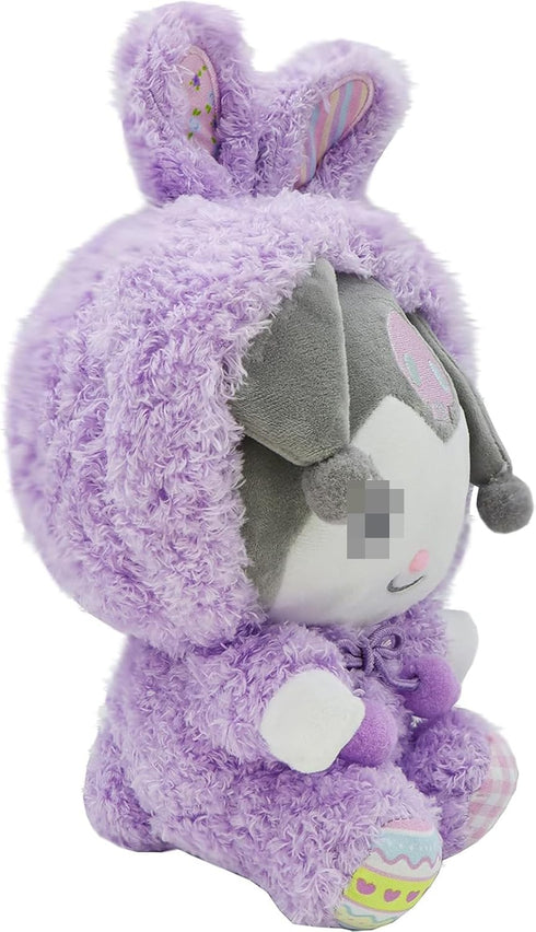 Kawaii Cartoon Bunny Cross-Dressing Series Plush,Rabbit Stuffed Cute Soft Doll Toys, Plush Pillow Stuffed Animals Toy Birthday Gifts for Girls Kids (Purple)
