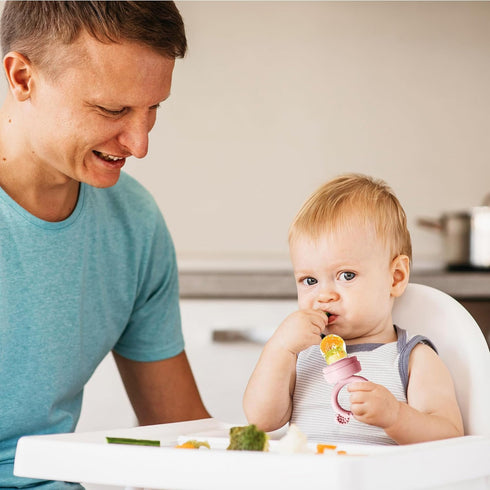 Silicone Breast Milk Popsicle Mold & Fresh Food Teether Feeder - Self Feeding Baby Frozen Teether
