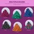 LCVUUK Relief,300+Multicolour Fidget Toys Adults,Sensory Stones for Stress Smooth Ferrite Rocks, Desk Fidgets