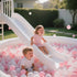 GOGOSO Ball Pit Balls for Toddler, Non-Toxic BPA-Free Plastic Playballs, 100 Balls in Pink, White, Clear