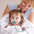 Loviomad 100% Pacifier Clips Baby Boys: One-Piece Baby Pacifier Clip, Food Grade Silicone, Pacifier Holder Clip