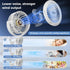 Mini Portable Baby Stroller Fan, 3 Speed Handheld Fan, Battery Operated 360° Flexible Tripod Cooling Fan (Yellow)