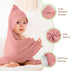 100% 32x32 Inch 2 Pack Organic Cotton Muslin Baby Hooded Towels Soft & Absorbent Baby Towels for Newborn for Boys
