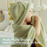 Momcozy (0-36 Size,2 Pack) Baby Bath Towels with Visualize Health Label - Ultra Soft & Absorbent Coral Fleece Hooded