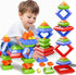 Doloowee 30 Pcs Montessori Stacking Toys for Toddlers 1-5, Building Blocks Educational Gift for Christmas Stocking