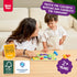 2+ 2 3 Nene Toys Wooden Color Matching Puzzle for Toddlers Years Montessori Pegboard Button Game with Wooden Nails