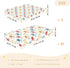 miaozhen 1 Pack 52x28 Cotton Baby Crib Sheets Comfy Breathable Rainbow Playful Crab Colorful Toddler Mattress Sheet