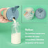 Accmor 2 Pack Baby Formula Dispenser On The Go, Non-Spill Rotating Four-Compartment Formula Container to Go, Milk