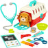 Battat – Mini Vet Playset (11Pc) - Plush Dog & Carrier with Stickers, Checklist, and Toy Stethoscope