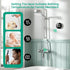 MX08 IPX7 Longriver Shower Temperature Display, Shower Thermometer with Hydro Powered Sensor, Digital Water Temperature