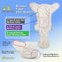 Cozy 100% (730 lbs) Cubs Birdseye Fitted Cloth Diaper Cotton, Snaps, Soft Elastics, Two Sizes