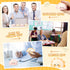 Hollowfly 20 Pcs Positive Dumpling Stress Balls Fidget Sensory Toy Emotional Relief Squeeze Stretchy Food Pierogi