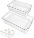 MAIDIWUDI 2Pack Clear Baby Bottle Organizer Portable Baby Bottle Storage Container for Cabinet,DrawerCounter,Kitchen,Refrigerator-Portable