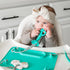 Busy Baby Teething Spoon - 2-in-1 Training Spoon and Teether for Self Feeding, BPA Free, Dishwasher Safe (Pewter)