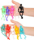 Konsait 24 Pack Stretchy Skeletons, Random 10 Glitter Color Sensory Bendable Toys, Party Favors for Kids Halloween