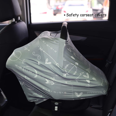Baby Car Seat Covers – Multipurpose Canopy Cover, Breathable Stroller Covers for Carseat (Arrows)