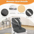 SMZCTYL Toddler Booster Seat for Kitchen Chair & Dining Table Waterproof PU Foam Cushion with Backrest & Safety Straps