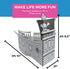 5 10" 4 8 1/2" Fun Express Ft. x Ft. Color Your Own Pirate Ship White Cardboard Playhouse - Great for School, Daycare