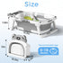 0-24 Baby Bathtub, Collapsible Newborn Bathtub for Infant to Toddler Months with Soft Cushion and Thermometer,Portable