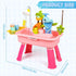 HUASHILUO 1-3 Upgraded Toddler Sand Water Table Toy with Electric Water Pump, for Toddlers Kids Sand Water