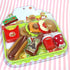 Set GiftExpress Burger & Hot Dog Fast Food Cooking Play for Kids with Hamburger, Fries, Hot Dog, Coke, Ketchup, Milk