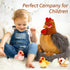 Egg Laying Hen Chicken Stuffed Animal Plush Toys, Stuffed Chicken with Baby Chicks and Coop, Kids Chicken Toys for