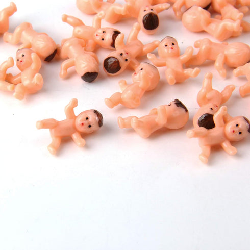36pcs Mini Plastic Babies for Baby Shower, Party Decorations, Ice Cube Game, Baby Toys