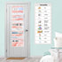Closet 5-Tier Clastyle Marble Over the Door Organizer Nursery Hanging Storage Organizer for Women Girls Clothes Diaper