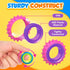 24 Pack Fidget Toys Sensory Rings for Kids: Goodie Bags Stuffers for Kids - Quiet Stress Toys for Autism Calming - Fun