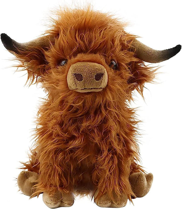 XCGNTU Scottish Highland Cow Plush Toys 11inch Soft and Cuddly Plush Stuffed Animals