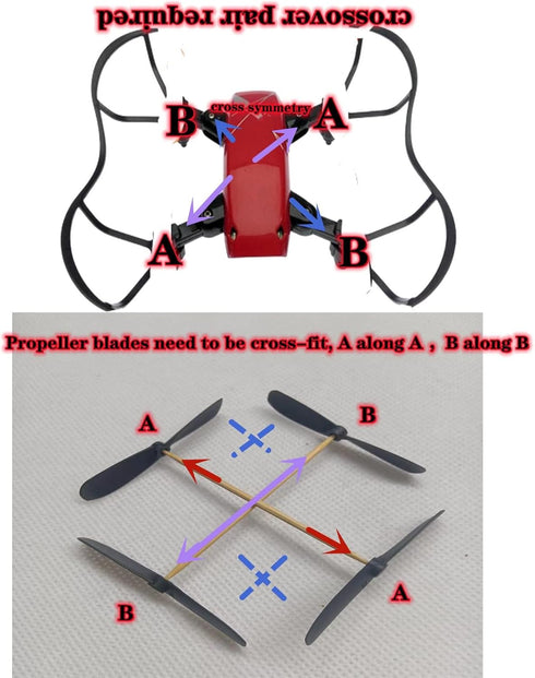 skrnrhrery 46 Mm 0.8 Mm The Propeller Blades, UAV Propeller Used to Remote Control The Glider Special Nylon Blade Shaft